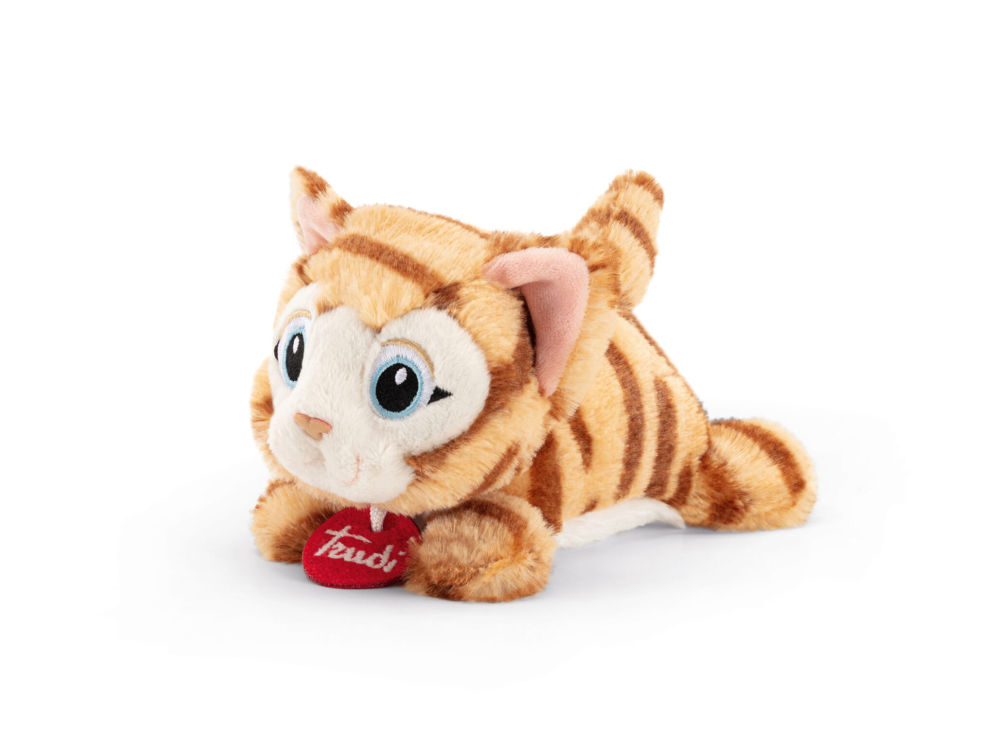 Trudi 29014 - Gatto Di Peluche Morbidissimo, Bianco, Seduto - Lavabile In Lavatrice - 4