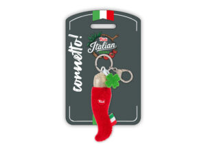 cornetto portafortuna portachiavi trudi